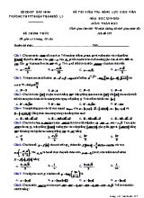 Đề thi kiểm tra năng lực giáo viên môn Toán - Mã đề 357 - Năm học 2019-2020 - Trường THPT Thuận Thành số 1, 3
